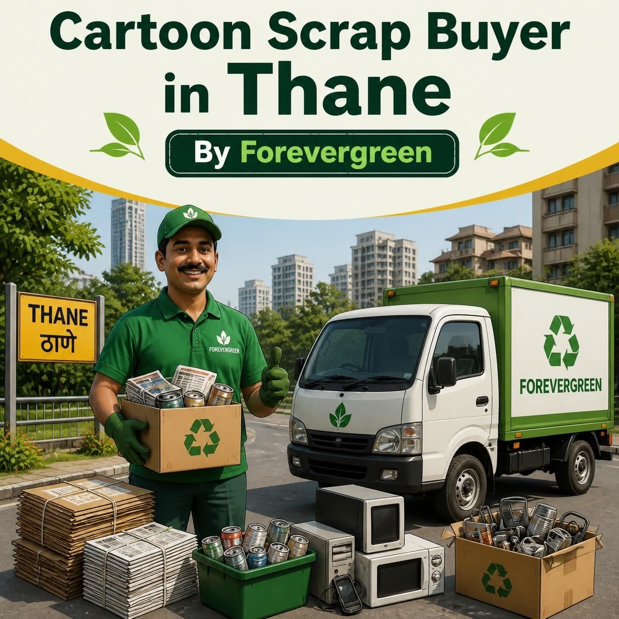 Cartoon Scrap Buyer In Thane By ForeverGreen