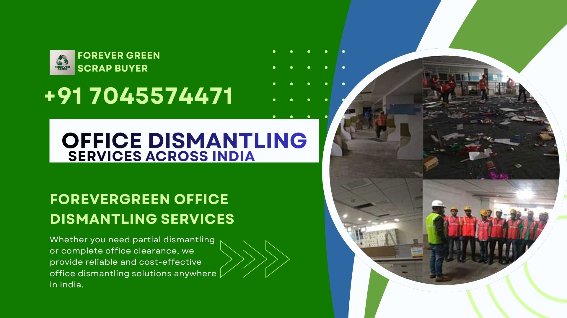 Office Dismantling Services Across India by Forevergreen